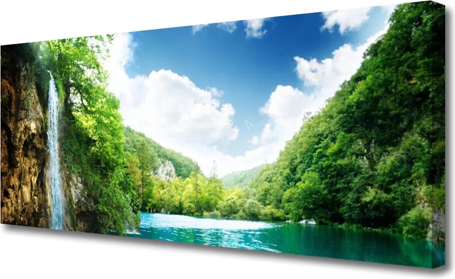 Obraz canvas na ścianę Harmonijny Krajobraz Alpejski