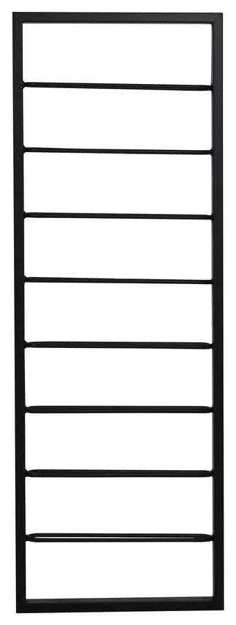 Czarny wiszący metalowy regał na wino 42x120x6 cm Macaben – Light & Living