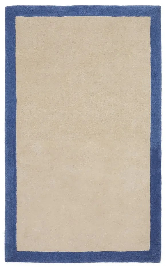 Niebiesko-beżowy bawełniany dywan 90x150 cm Nalim – Kave Home