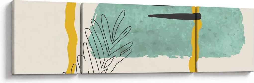 Obraz - Arkusze abstrakcyjne N⁰2 (170x50 cm)
