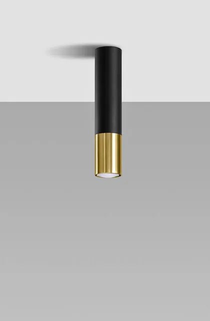 Czarno-złoty plafon tuba W0-C48