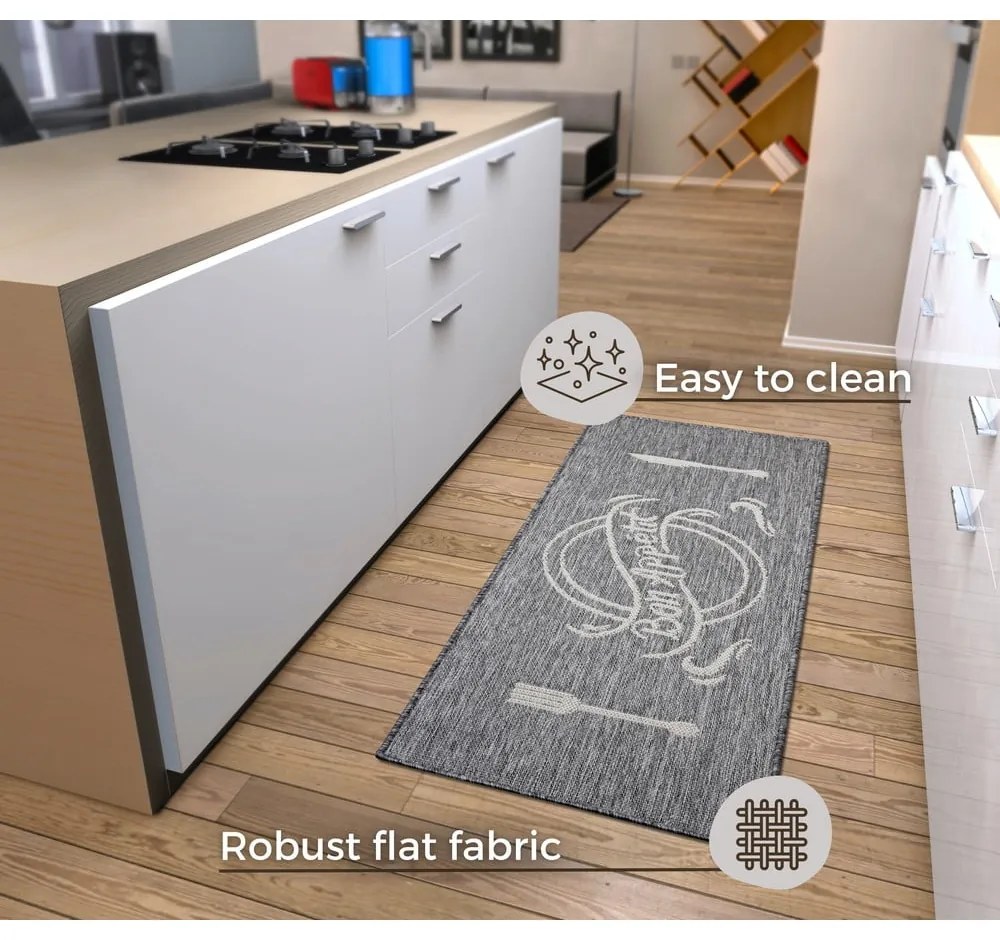 Szarobeżowy chodnik 62x150 cm Cucina – Hanse Home