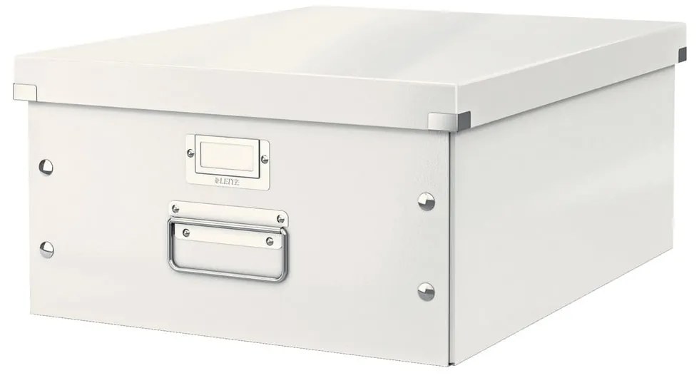 Biały kartonowy pojemnik z pokrywką 37x48x20 cm Click&Store – Leitz