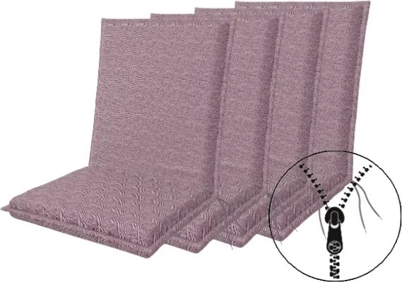 Doppler ART 4043 niski - set 4 szt. set 4 szt. poduszek na fotel z niskim oparciem