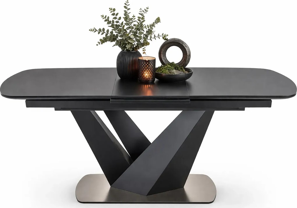 Popielaty rozkładany nowoczesny stół T0-C15