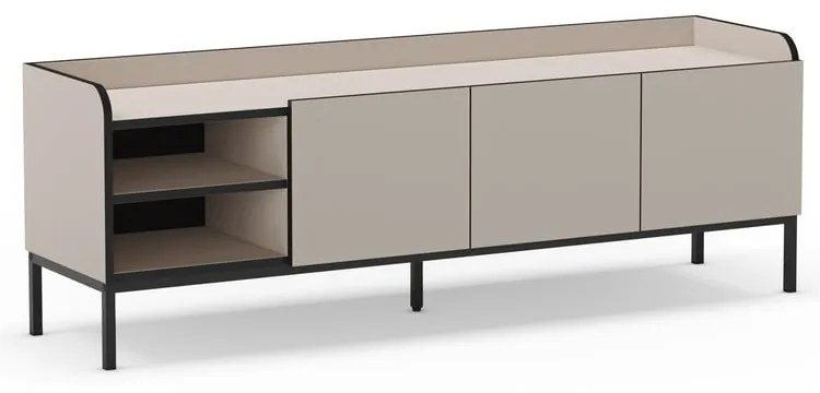 Kremowa szafka pod TV 160x55x42 cm Adara – Marckeric