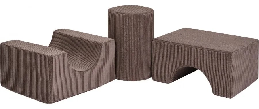 Aesthetic shape set 3-elementowy, brązowy - meowbaby®