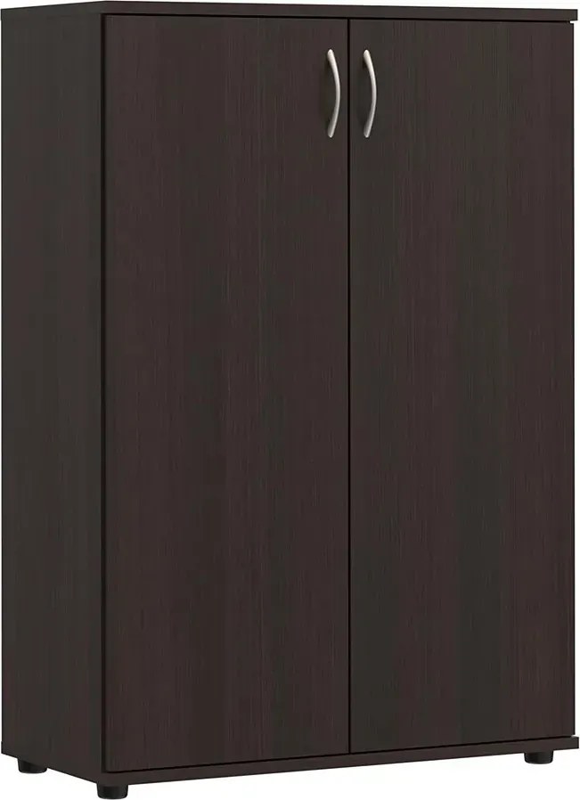 Klasyczna komoda biurowa z drzwiczkami wenge N7-C71
