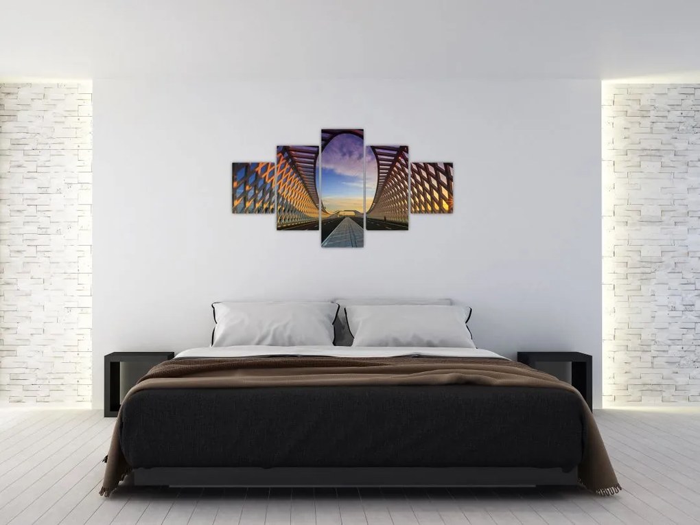 Obraz nowoczesnej architektury mostowej (125x70 cm)