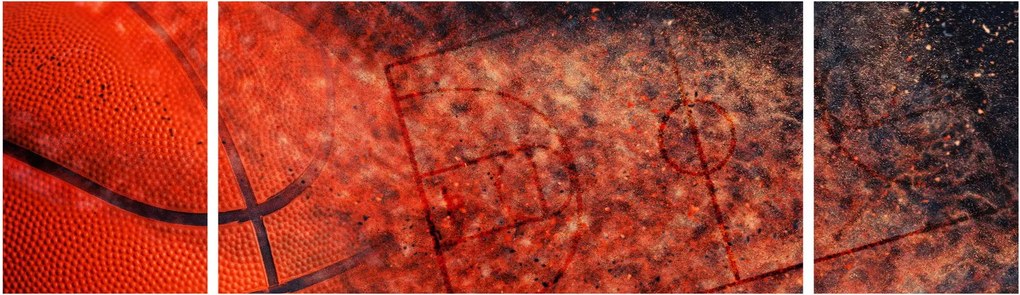 Obraz - Piłka do koszykówki (170x50 cm)