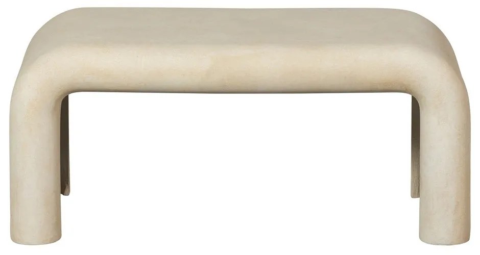 Kremowe stoliki w dekorze kamienia zestaw 2 szt. 42x92 cm Stani – WOOOD