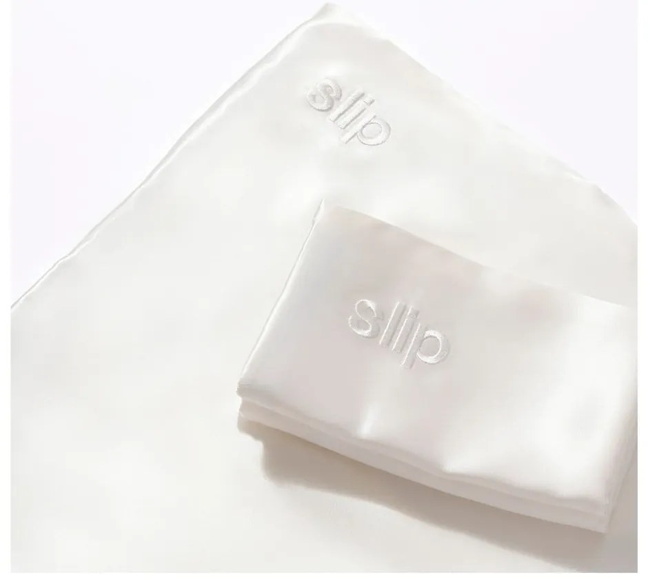 Jedwabna poszewka na poduszkę 51x76 cm White – slip