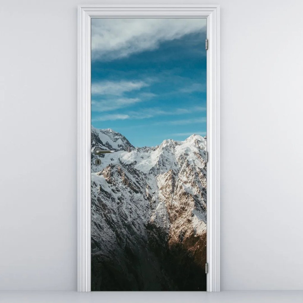 Fototapeta na drzwi - Śnieżne szczyty (95x205cm)