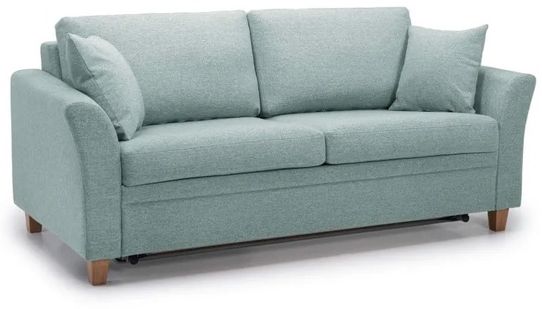 Miętowa rozkładana sofa Scandic Sonia