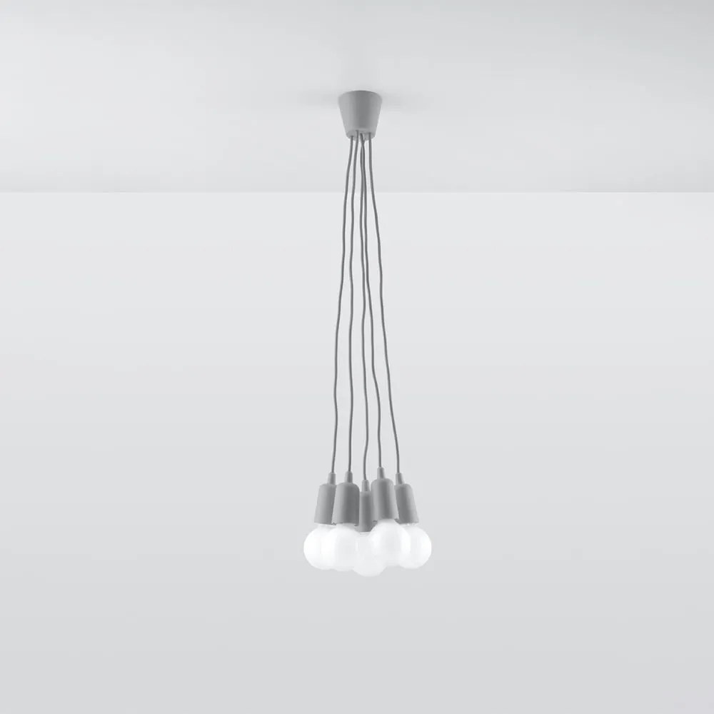 Szara lampa wisząca ø 25 cm Rene – Nice Lamps