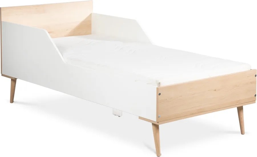 Łóżko młodzieżowe Sofie 180x80, kolor buk/biały