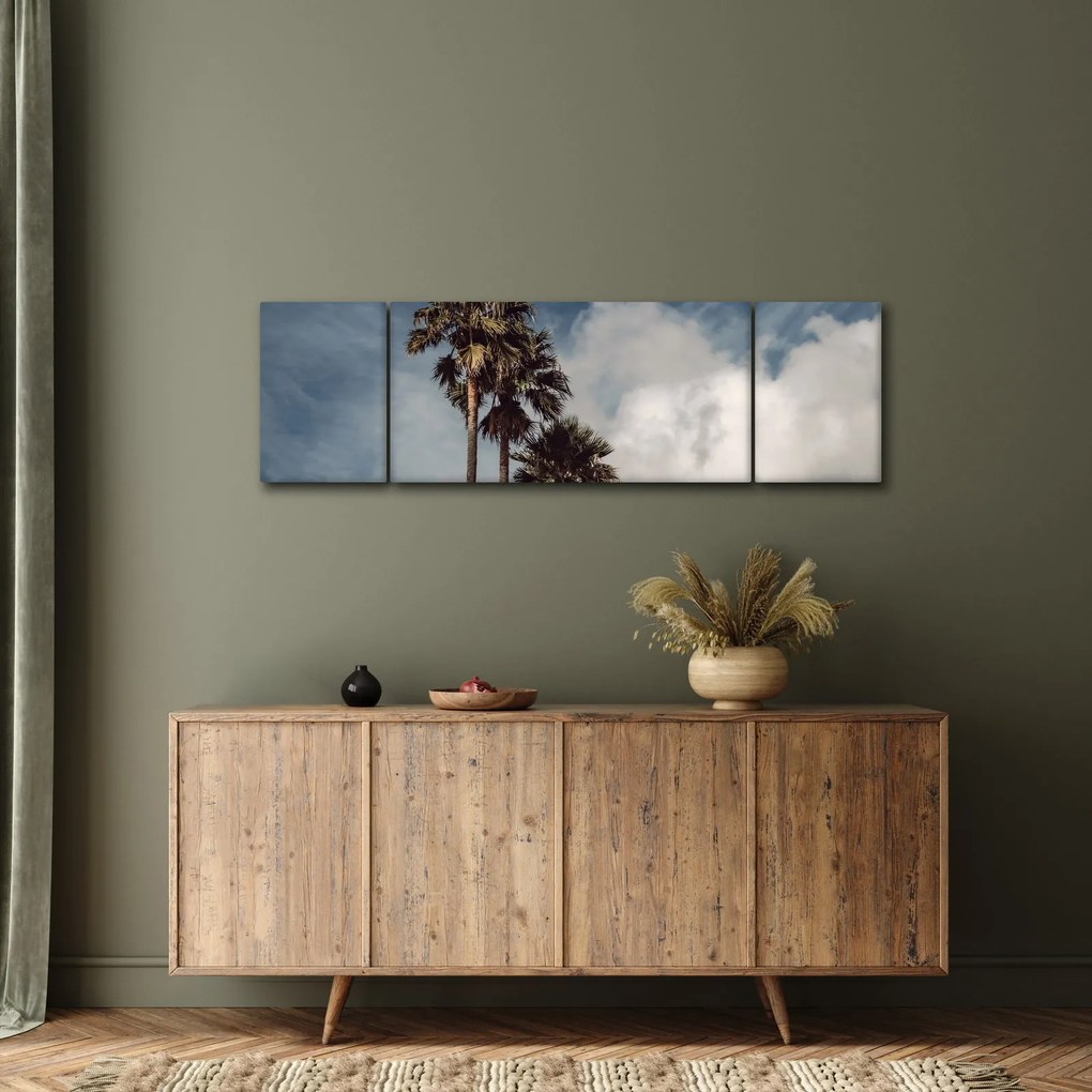 Obraz - Palmowy dramat (170x50 cm)