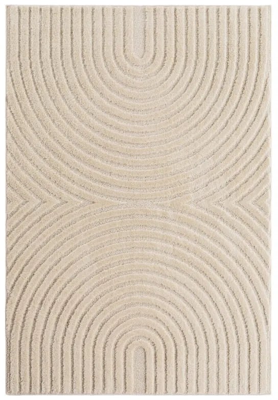 Dywan nowoczesny 3D Art kremowy Geometria 240 cm x 340 cm