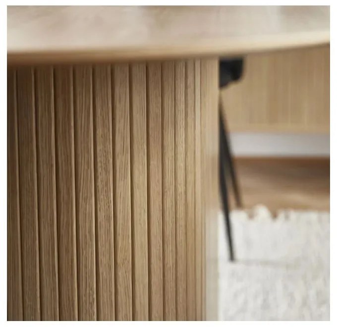 Stół z blatem w dekorze dębu 95x180 cm Nola – Unique Furniture
