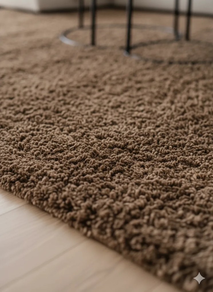 Dywan shaggy Best jednokolorowy cappuccino 80 cm x 250 cm