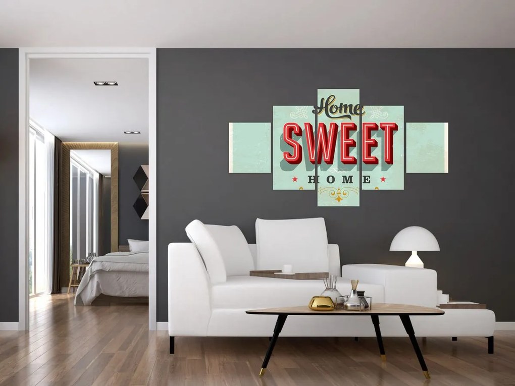 Obraz - Home sweet home (125x70 cm)