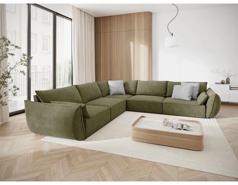 Zielony narożnik (róg zmienny) Vanda – Mazzini Sofas
