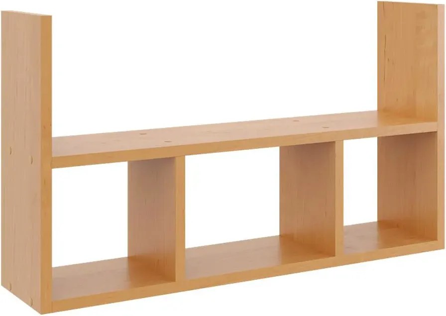 Minimalistyczna półka ścienna w kolorze olcha K4-G32