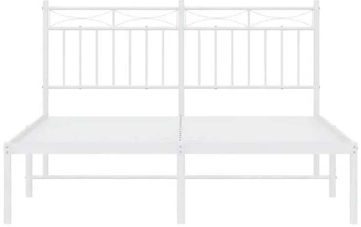Białe industrialne łóżko metalowe 140x200 cm Z0-R22
