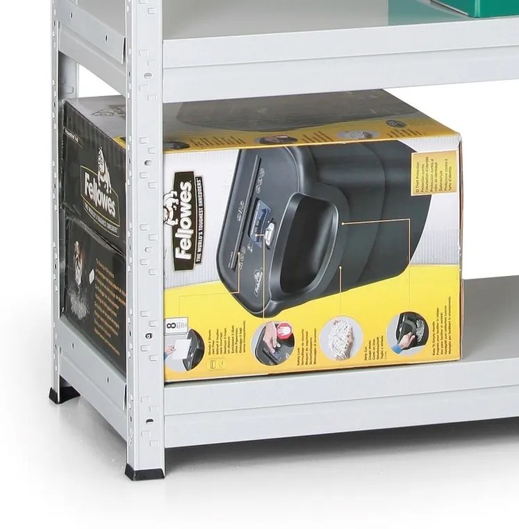 Regały metalowy z półkami, 175 kg, 2000 x 1000 x 600 mm, szary