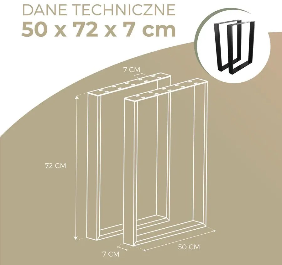 Loftowe biurko w kształcie litery L 90x180x60 dąb craft złoty - Irvo