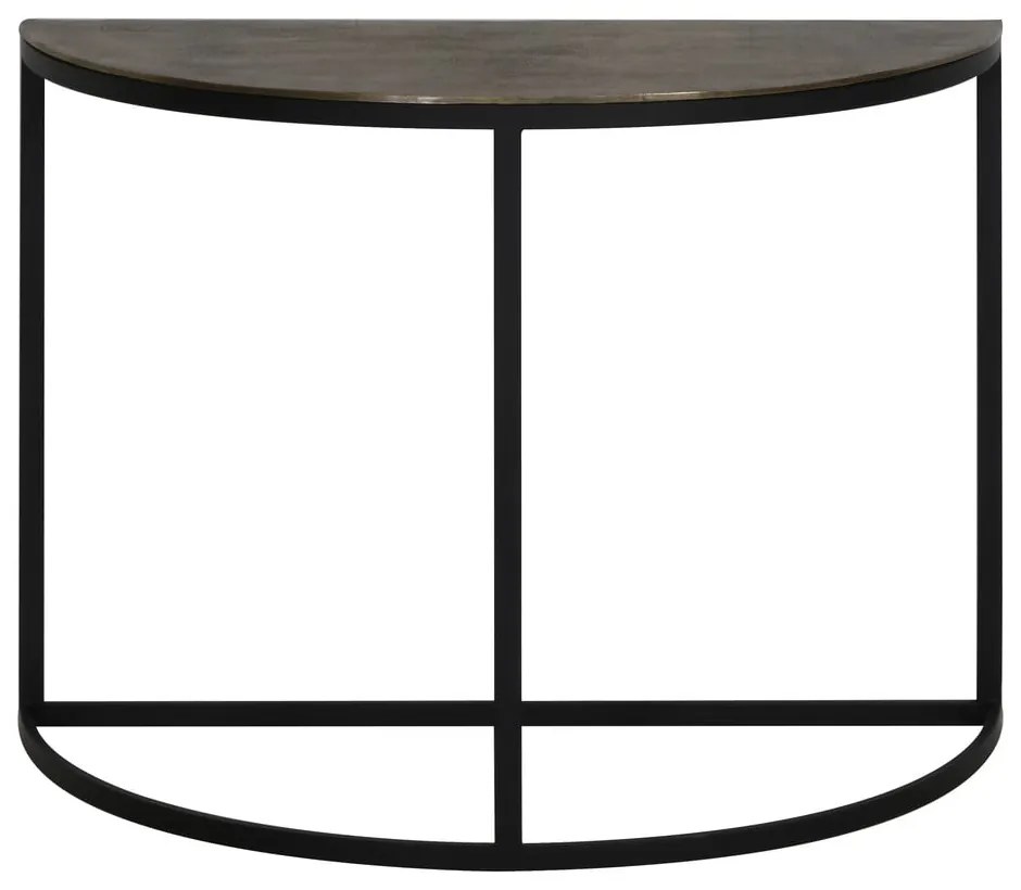 Metalowa konsola w kolorze brązu 42x100 cm Peto – Light & Living