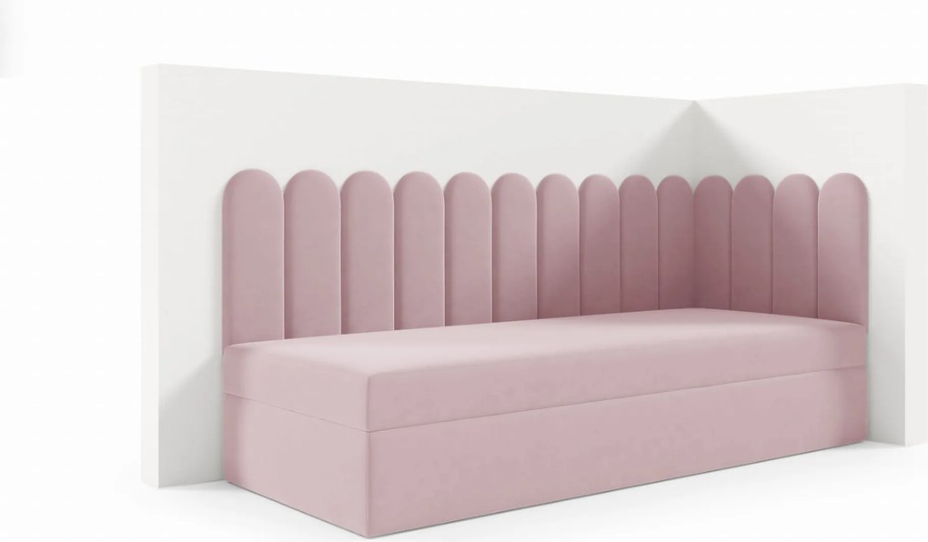 Panel Ścienny Tapicerowany Płotek Zaokrąglony 15cm