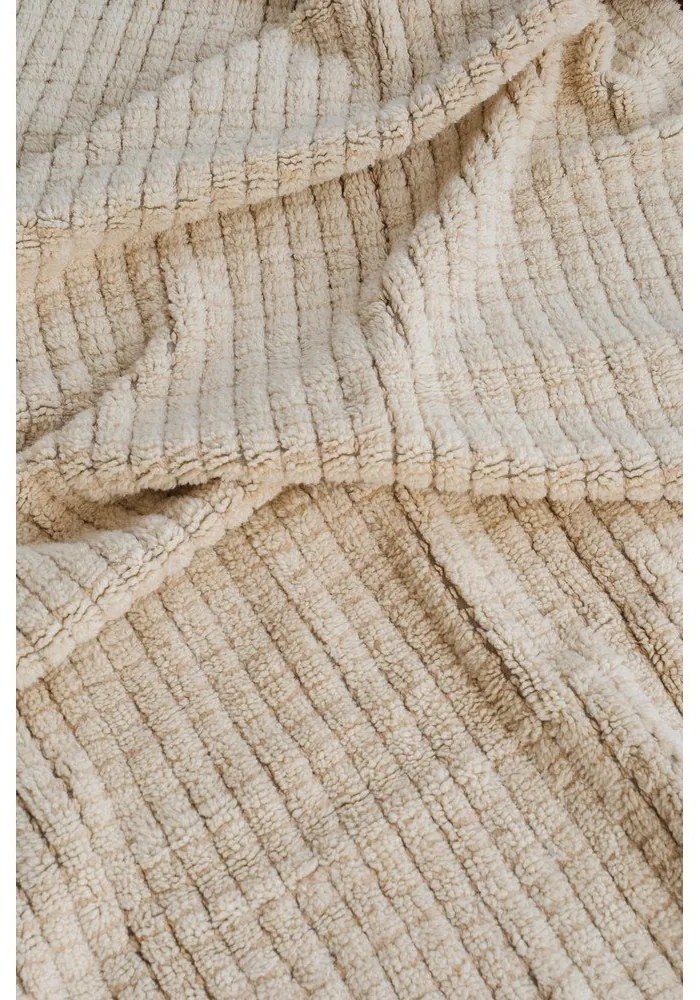 Beżowy wełniany dywan odpowiedni do prania/tkany ręcznie 80x140 cm Unexpected Wool – Lorena Canals