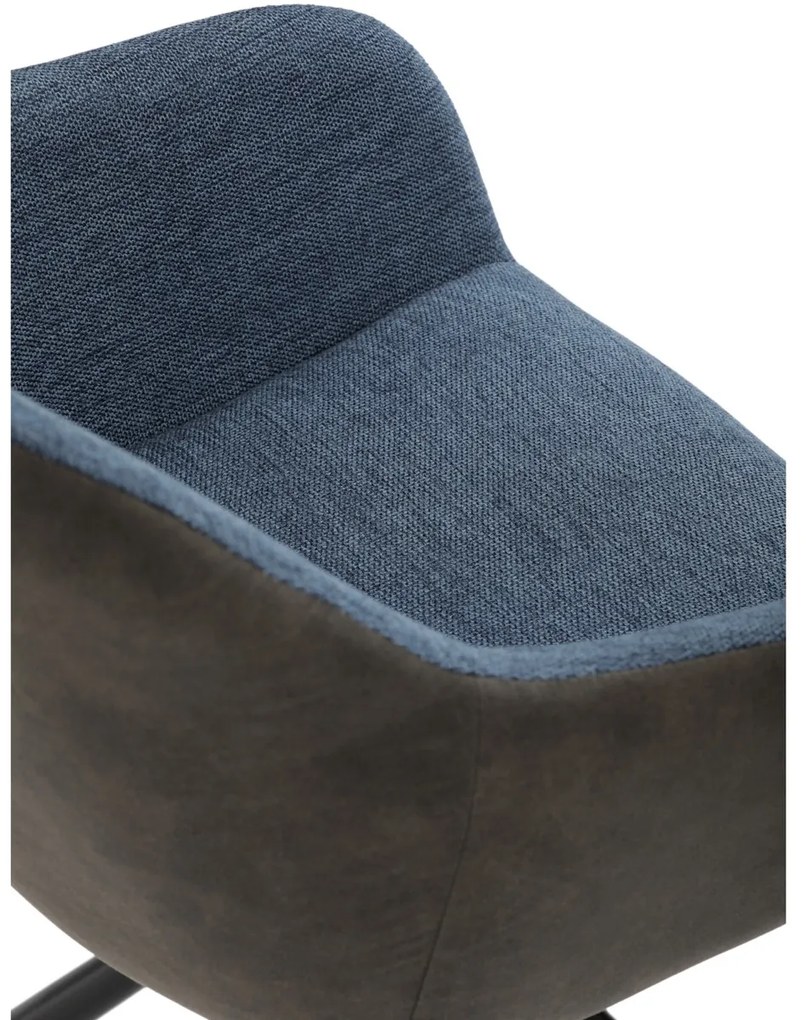 Zestaw krzeseł obiadowych z mechanizmem powrotnymDCH-Y1143 BLUE2, 2 szt.