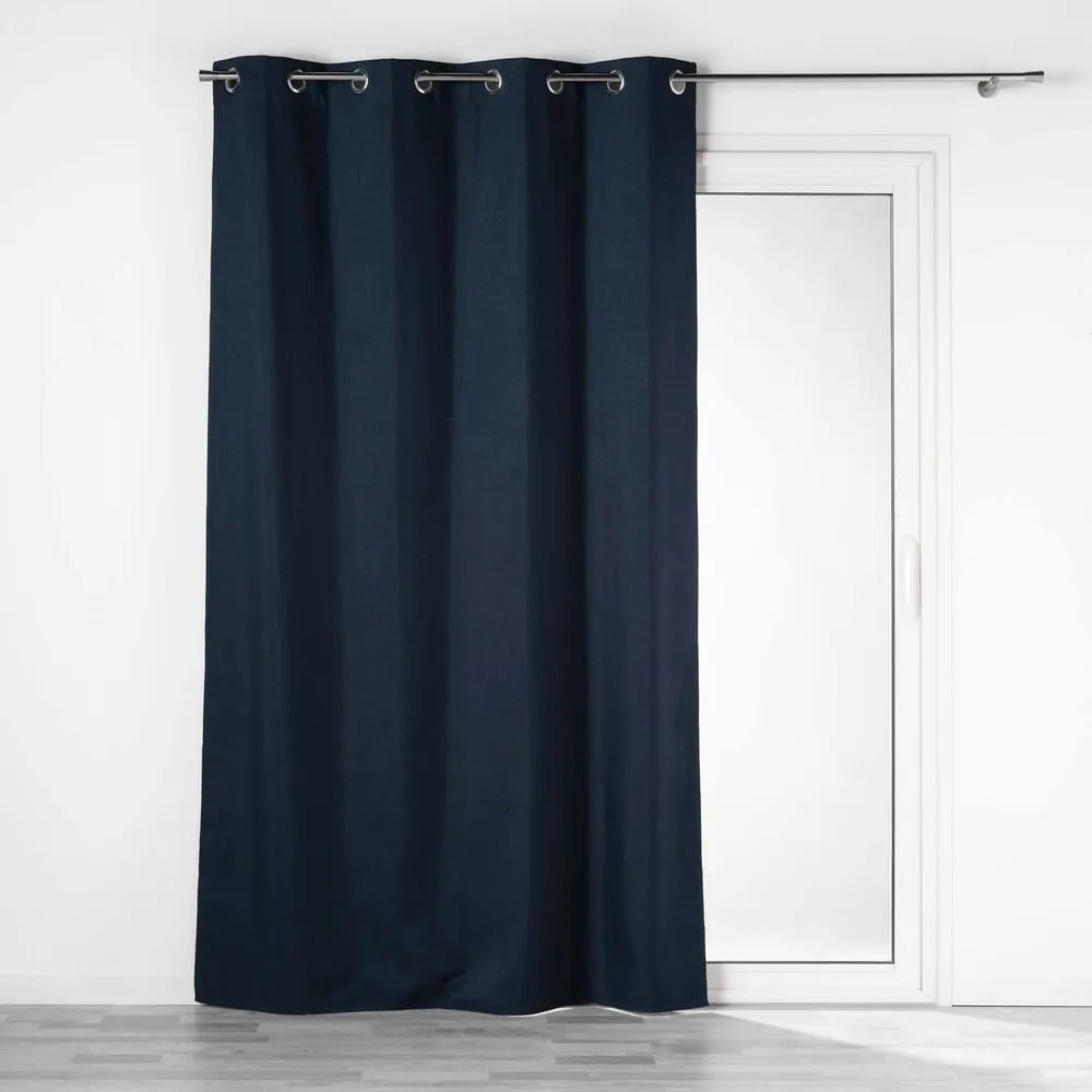 Ciemnoniebieska zasłona zaciemniająca 140x260 cm Crepuscule – douceur d'intérieur