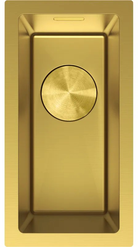 Mexen Trixo zlewozmywak stalowy 1-komorowy 230 x 440 mm, złoty - 6411221000-55