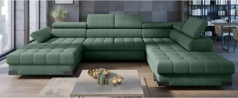 Narożnik SELVA XL z funkcją spania i pojemnikiem WERSAL