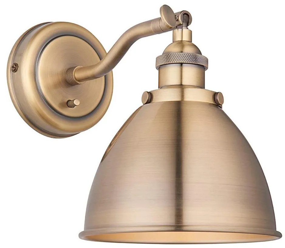 Endon 98746 - Kinkiet punktowy FRANKLIN 1xE14/7W/230V mosiądz