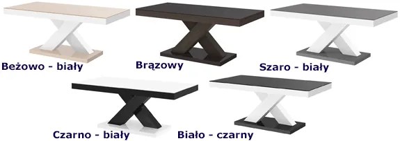 Praktyczna ława czarno - biały połysk S0-D84