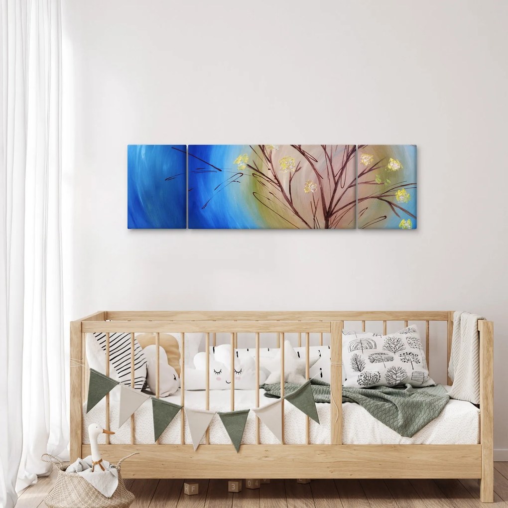 Obraz - Drzewo zakrywające słońce (170x50 cm)