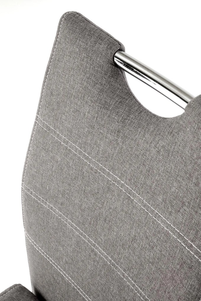 Tapicerowane krzesło do jadalni na płozach K349