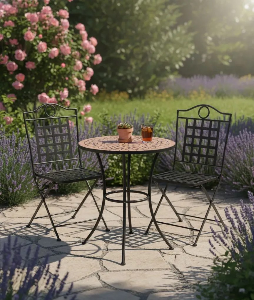 Stolik ogrodowy na taras ceramiczny terakota N2-W53