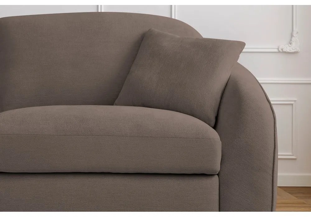 Brązowa rozkładana sofa 235 cm Cezanne – Bobochic Paris