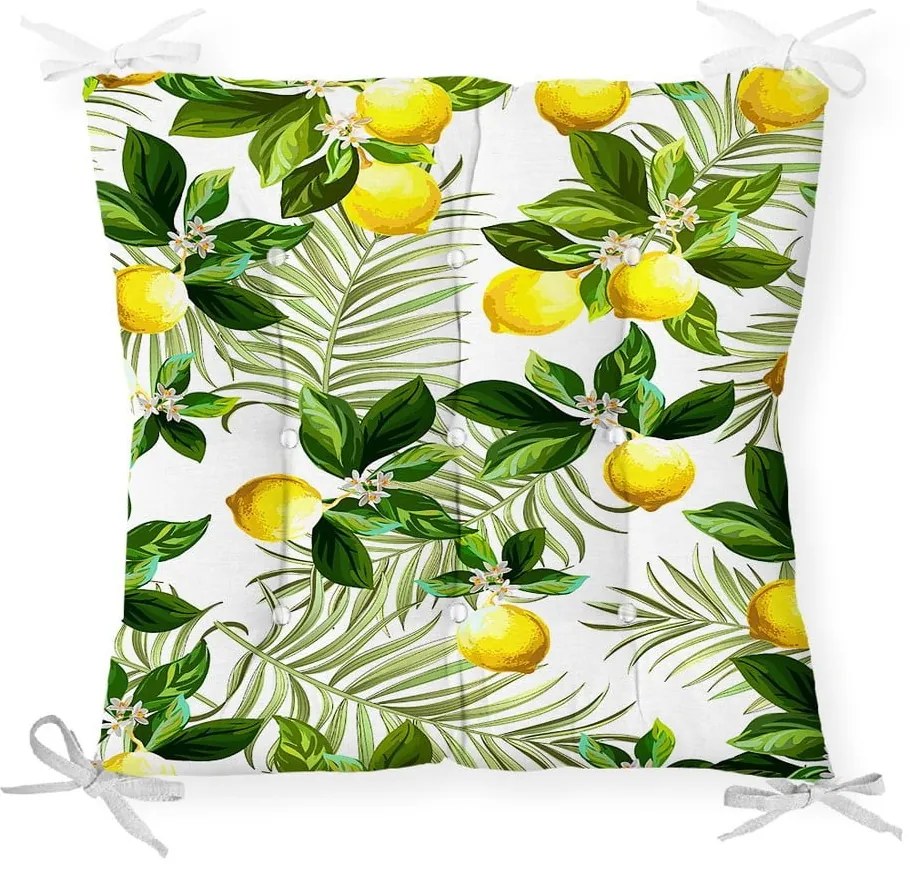 Poduszka na krzesło z domieszką bawełny Minimalist Cushion Covers Lemon Tree, 40x40 cm