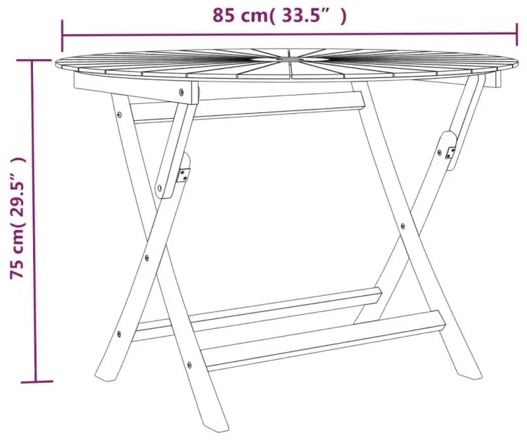 Okrągły stół ogrodowy z drewna tekowego K0-Z22