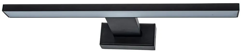 Kinkiet nad lustro do łazienki czarny - N018-Folind 7W 30x12x4 cm