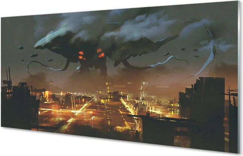 Panel szklany do Kuchni Potwór w Nocnym Mieście