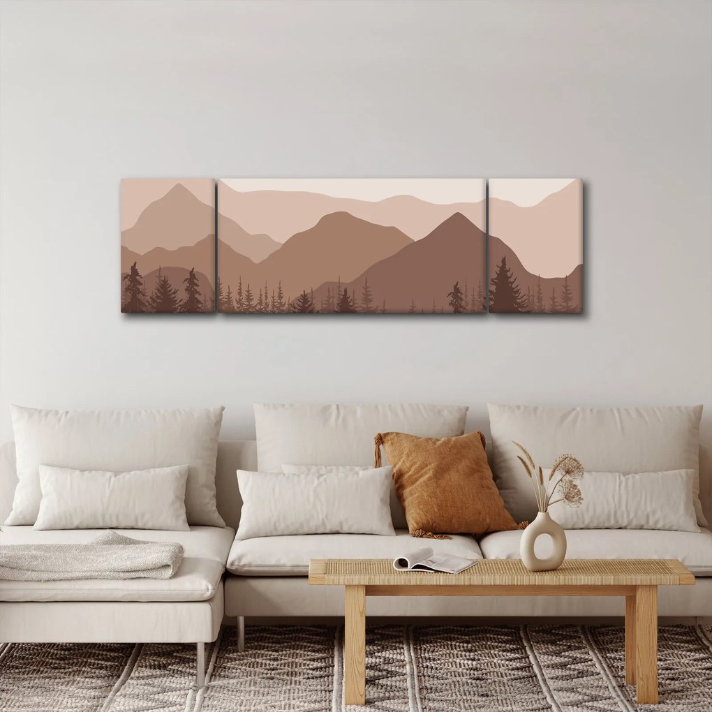 Obraz - Góry Brunatne N⁰1 (170x50 cm)