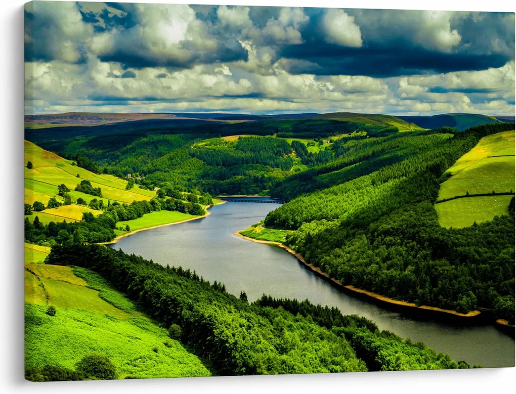 Obraz - Zielony krajobraz (70x50 cm)