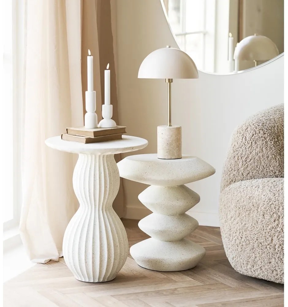 Kamienny okrągły stolik ø 36 cm Blackburn – House Nordic